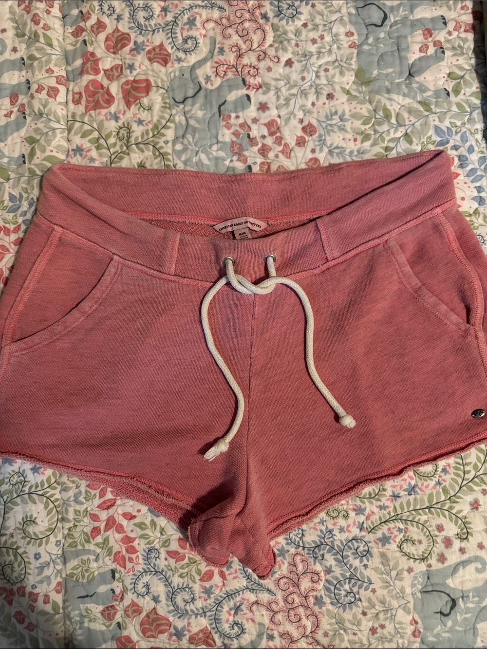American Eagle Pink Drawstring Shorts
